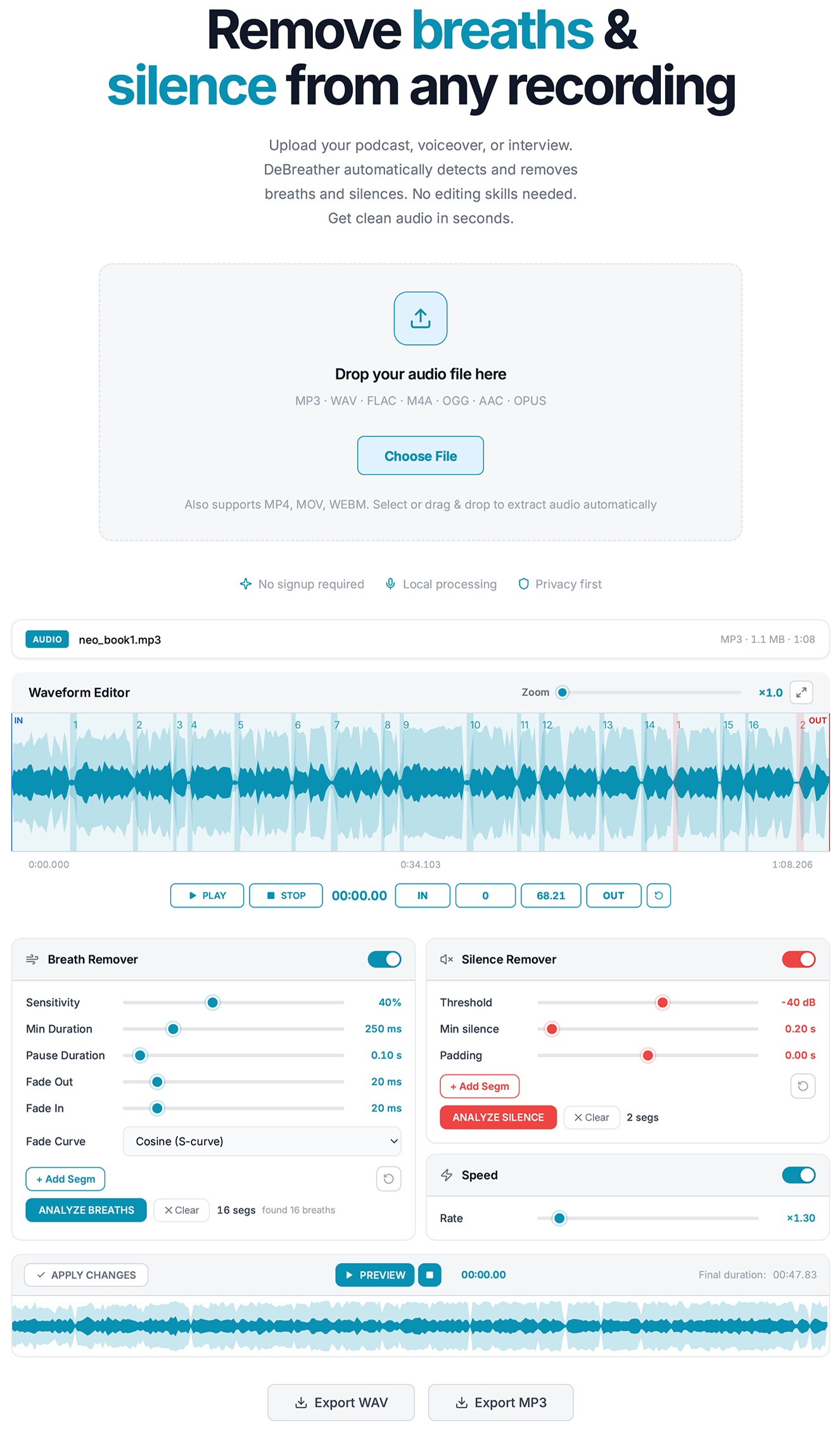 DeBreather overview